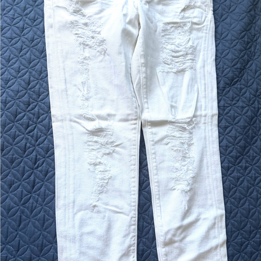 White Distressed Women’s Jeans
